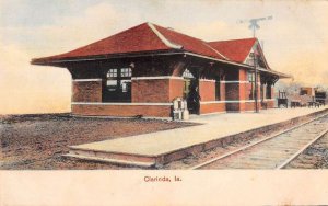 Clarinda Iowa Train Station Vintage Postcard AA21248