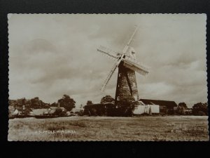 Suffolk A SUFFOLK WINDMILL c1950 RP Postcard by Valentine K258
