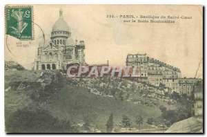 Old Postcard Paris Basilica of Sacre Coeur on Montmartre