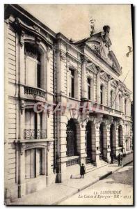 Old Postcard Bank Caisse d & # 39Epargne Libourne