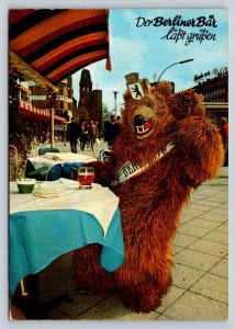 c1981 Greetings from The Berlin Bar 4x6 VINTAGE Postcard 0202