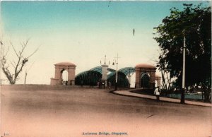 PC CPA SINGAPORE, ANDERSON BRIDGE, VINTAGE POSTCARD (b4328)