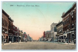 1913 Broadway Exterior Store Building Albert Lea Minnesota MN Vintage Postcard