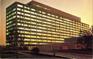 Vintage Ford Motor Company Central Office Building Postcard Dearborn MI