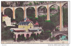 Vue Sur Viaduc Et Le Grand-Hotel, Gorges Du Loup (Alpes Maritimes), France, P...