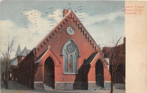 J35/ Zanesville Ohio Postcard c1910 St John's English Lutheran Church 259