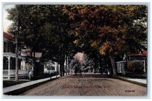 1922 View Of Hoosick Street Hoosick Falls New York NY Posted Vintage Postcard