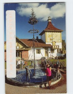 Postcard Herbert L. Keinath Memorial, Fountain, Frankenmuth, Michigan