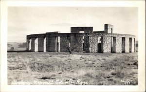 Goldendale Washington WA Maryhill Stonehenge Real Photo Vintage Postcard