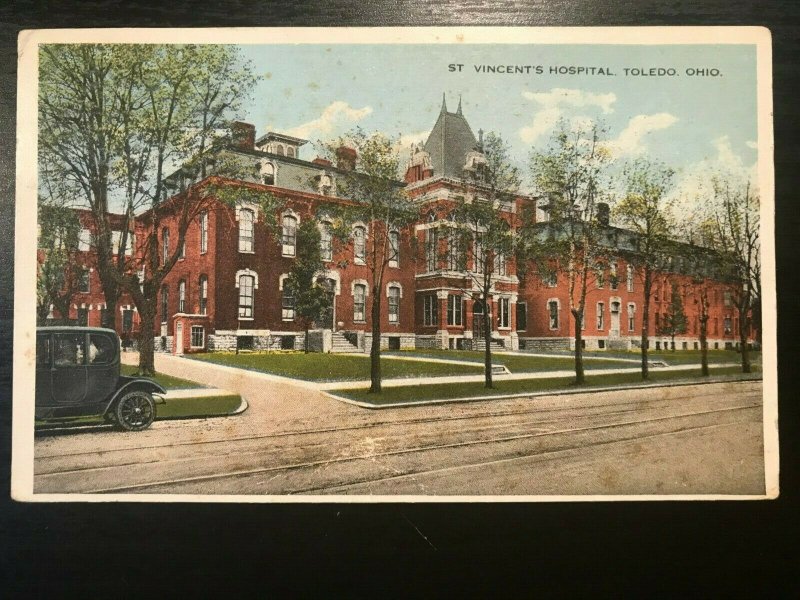 Vintage Postcard 1918 St. Vincent's Hospital Toledo Ohio 