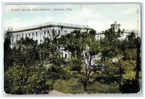 1916 Belmont College Girls Dormitory View Nashville Tennessee TN Posted Postcard