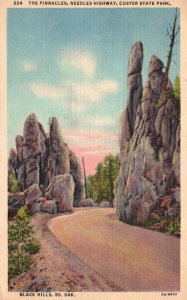 Vintage Postcard The Pinnacles Needles Highway Custer State Park Black Hills SD