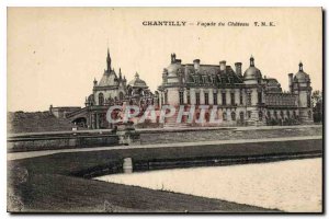 Old Postcard Chantilly Facade du Chateau