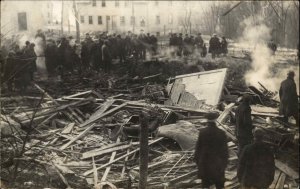 Cumberland Rhode Island RI Gas Explosion Disaster c1924 Real Photo Postcard #2