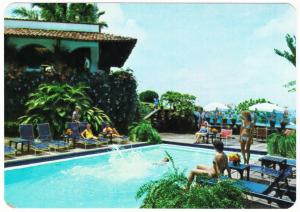 Costa Rica Quepos Hotel La Mariposa Swimming Pool 1970s-1980s Postcard