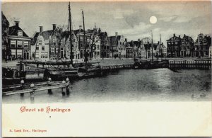 Netherlands Harlingen Vintage Postcard C089