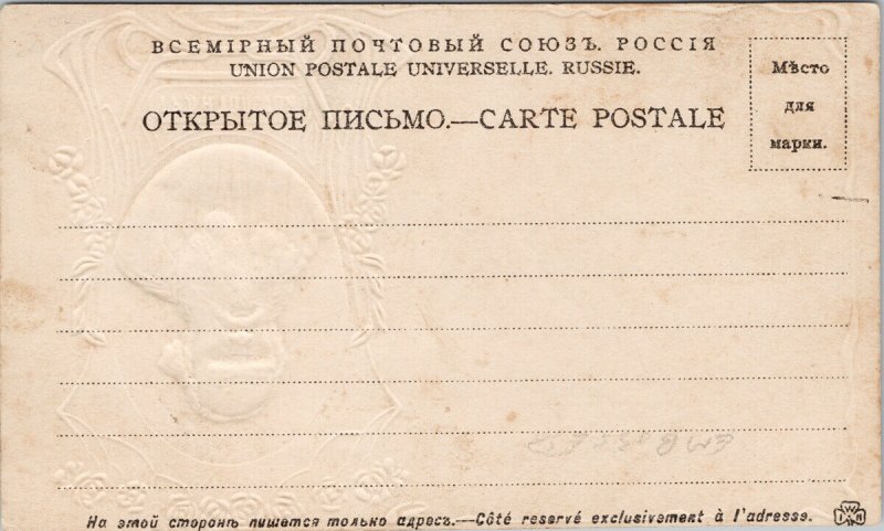 Leo Tolstoy Russian Writer Embossed Postcard G73