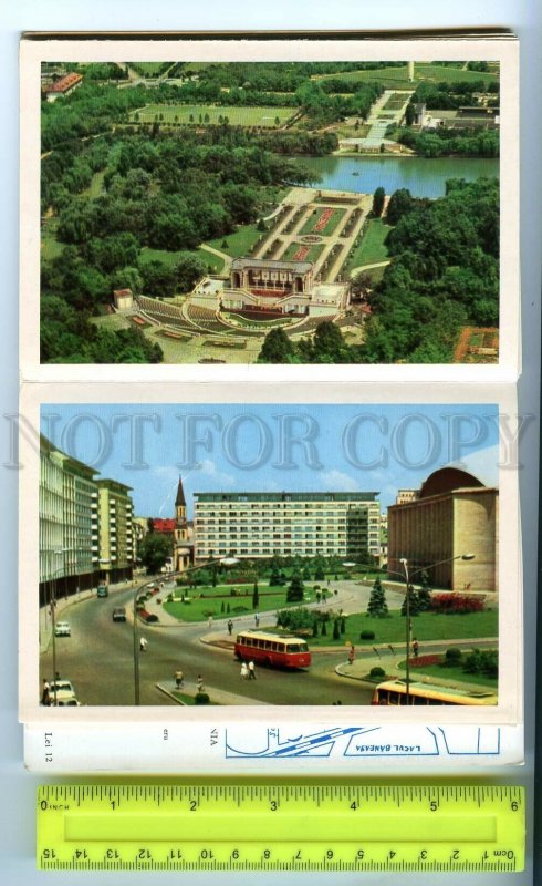 498423 1966 Romania Bucharest airport booklet 36 photos with map in booklet