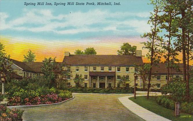 Indiana Mitchell Spring Mill Inn Spring Mill State Park Curteich