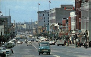 Vintage PC New Westminster BRITISH COLUMBIA BC Columbia Street Scene TRUCK