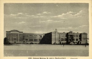 canada, St. JOHN'S, Newfoundland, Colonial Building (1930s) Postcard