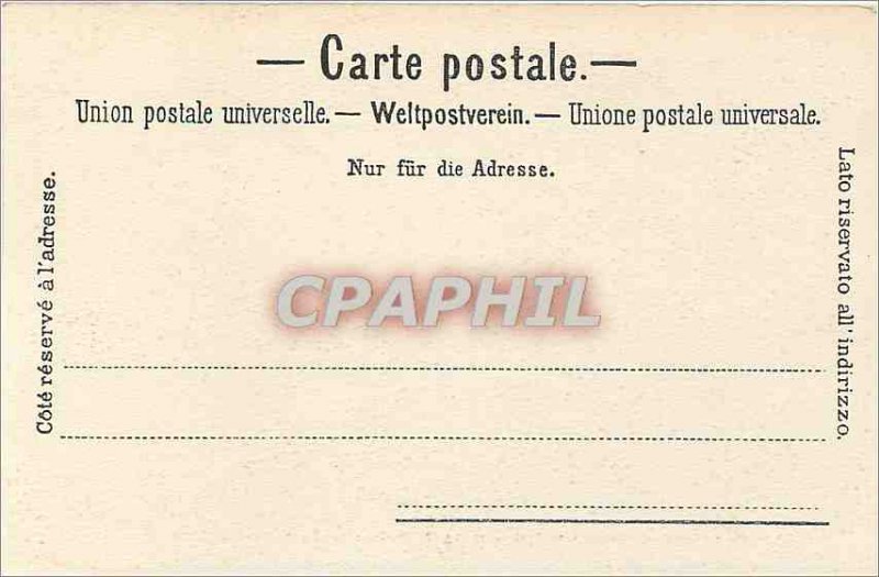 Old Postcard Chillon Large Kitchen and Dining Room Ceiling and Fireplace 1439