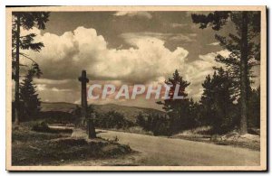 Old Postcard On the Road of linen Haut Rhin