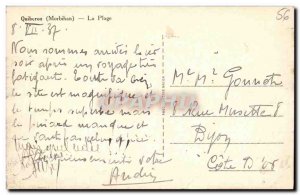 Old Postcard Quiberon Beach