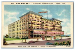 Holmhurst Second Hotel From The Beach Atlantic City New Jersey NJ Postcard