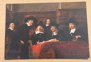 UNUSED POSTCARD - THE SAMPLING OFFICIALS OF THE DRAPERS GUILD - REMBRANDT