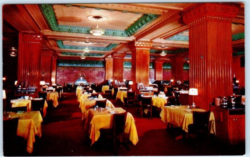 SALT LAKE CITY, UT  Interior HOTEL UTAH COFFEE SHOP  ca 1960s Roadside Postcard