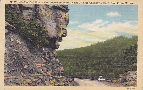 The Old Man Of The Canyon On Route 19 And 21 Near Chimney Corner New River We...