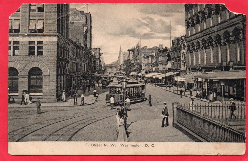 12856 F and Ninth Streets, Washington, DC 1908