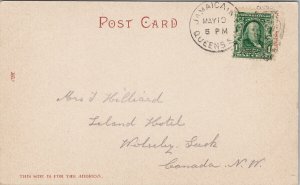 Chicago IL Douglas Monument c1906 Jamaica Queens NY Postmark Postcard F14