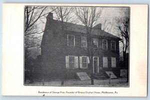 Middletown Pennsylvania PA Postcard Residence Of George Frey Orphan Home c1905s