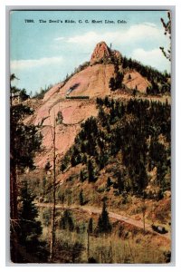 Postcard CO The Devil's Slide C. C. Short Line Vintage Standard View Card