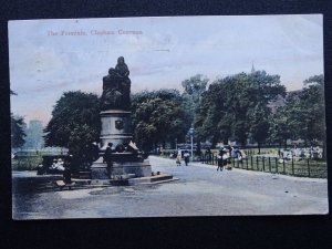 London CLAPHAM COMMON Water Fountain c1906 Postcard by F.C. Morgan & Co.