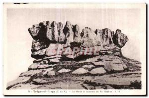 Postcard Old Tregastel Beach Head and the Crown of King Grallon