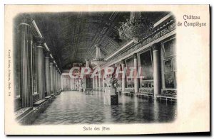 Postcard Old Chateau de Compiegne Salles des fetes