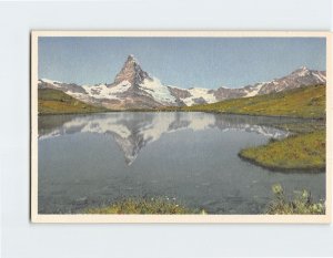 Postcard Stellisee-Matterhorn, Zermatt, Switzerland