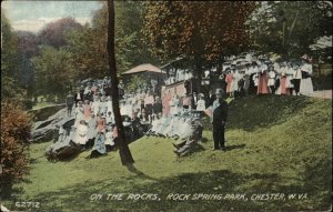Chester West Virginia WV Park c1910s Postcard