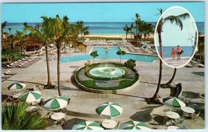 GRAND BAHAMA ISLANDS, British Bahamas   HOLIDAY INN Swimming Pool  Postcard