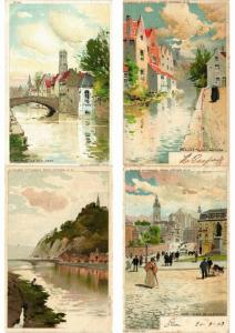 BELGIQUE BELGIUM LITHO LITHOGRAPHY 121 CPA Pre-1920