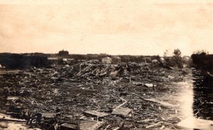 RPPC  Tornado Disaster Devastation c1910   Postcard