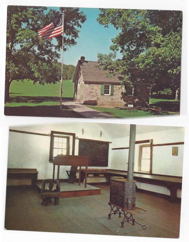 Valley Forge PA Old Camp Schoolhouse Room Interior (2) 1964 