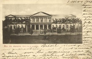 brazil, RIO DE JANEIRO, Hôtel de la Monnaie, Mint (1901) Postcard