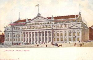 Omaha Nebraska c1906 Postcard Auditorium