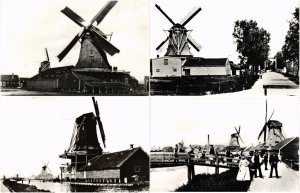 NETHERLANDS ZAANDAM INCL. MILLS 120 Vintage Postcards pre-1960 (L4471)