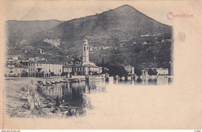 CERNOBBIO, Italy, General View, Clock Tower, 1901-07