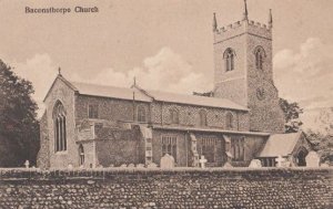 Baconsthorpe Church Antique Norfolk Postcard